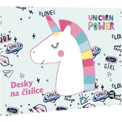 Desky na číslice Unicorn iconic