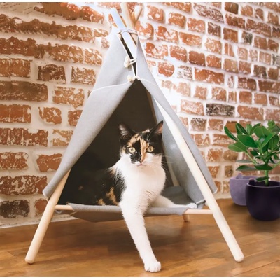 Bestent Палатка TeePee за животни 40x40см Wooden Hut