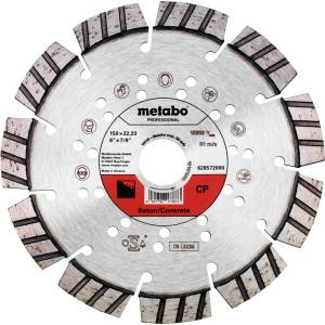 Metabo Диамантен диск за рязане Dia-TS 150x22.23 мм - CP, Бетон, Професионален 628572000 (628572000)
