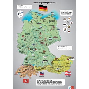 Team Deutsch neu 1 (A1) – plakát mapa DACH