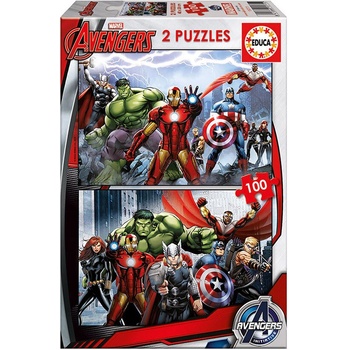 Educa Отмъстителите - пъзел 2х100 части (edu15771)