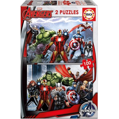 Educa Отмъстителите - пъзел 2х100 части (edu15771)
