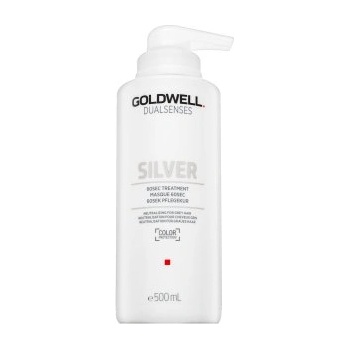 Goldwell Dualsenses Silver 60sec Treatment подхранваща маска с цветни пигменти за платинено руса и сива коса 500 ml
