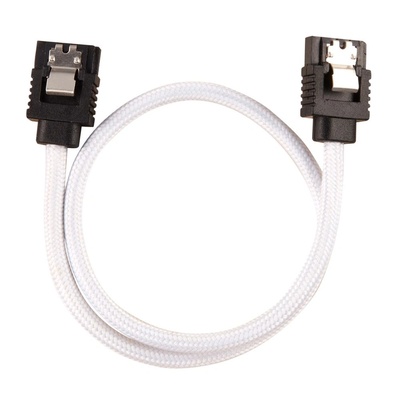 Corsair Premium Sleeved SATA Cable 2-pack - White (CC-8900249) (CC-8900249) (CC-8900249)