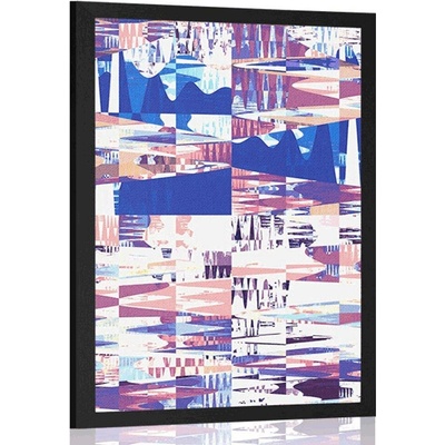 Plakát geometrické vzory - 30x45 black