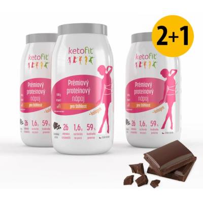 Ketofit Premium proteinový nápoj 2000 g