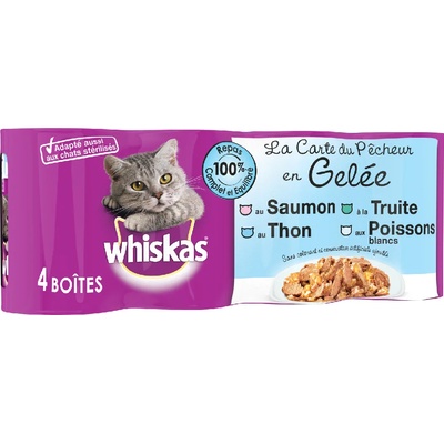 Whiskas 12х390г Whiskas La Carte, консервирана храна за котки - риба