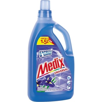 Medix Препарат за почистване Express & Shine, универсален, свеж въздух, 1.4 L, син