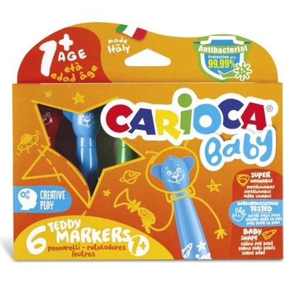CARIOCA dětské fixy Baby Teddy 6 ks