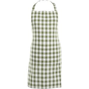 Tiseco Home Studio Памучена престилка Gingham - Tiseco Home Studio (9686GREENOLIVE)