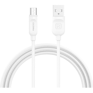 Recci KAB RECCI RCM-P200W Кабел Micro USB, бял - 2 м 6955482576205 (6955482576205)