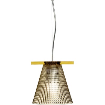 Kartell Висяща лампа Light-Air издълбана кехлибарена (9130-am)