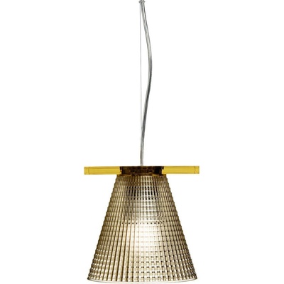 Kartell Висяща лампа Light-Air издълбана кехлибарена (9130-am)