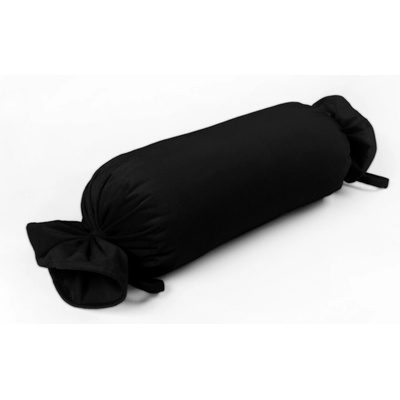 Biante Zamatový vankúš valec bonbon Velvet Prémium SVP-041 Čierny 15x40