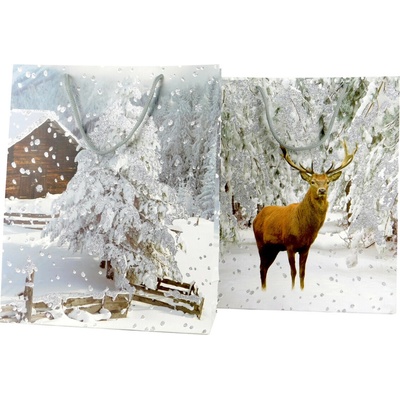 PROHOME - Taška vánoční 26x10x32cm různé motivy