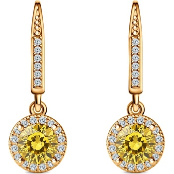 SAVICKI Обеци This is Love: злато, жълт лабораторен диамант, лабораторни диаманти