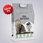 Naturalis Tofu Cat Litter 21l Activated Carbon - 100% натурална котешка тоалетна с активен въглен