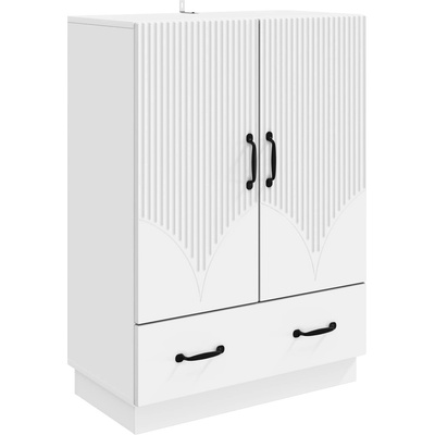 vidaXL Служебен шкаф Бяло 66 x 34, 5 x 92 см Инженерна дървесина (895355)