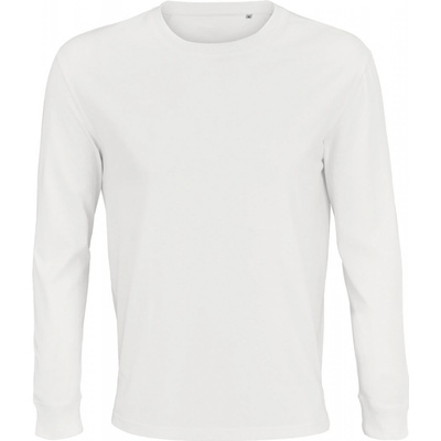 Unisex tričko s dlouhým rukávem z biobavlny Pioneer bílá