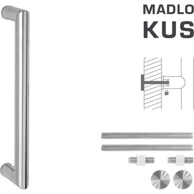 MPkovania FT - MADLO kód K02 Ø 25 mm UN ks Rozteč madla: 1200 mm, Rozmer profilu madla: Ø 25 mm, Dĺžka: 1225 mm