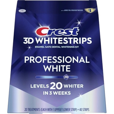 Procter & Gamble Crest 3D Whitestrips PROFESSIONAL WHITE bieliace pásiky na zuby 40 ks