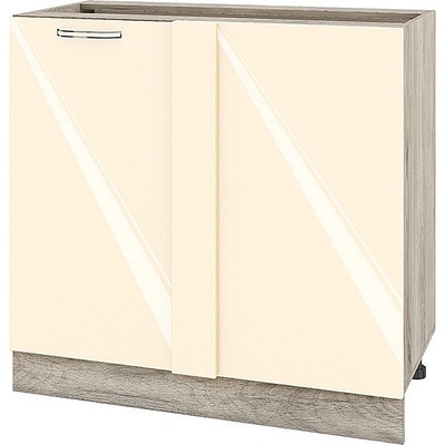 ИРИМ Долен ъглов кухненски шкаф Сити АРФ-Бежово гланц-05-42 90 см