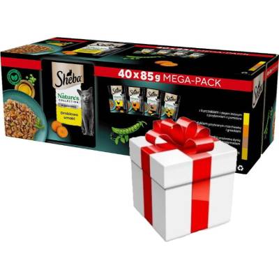 Sheba Nature's Collection Poultry Jelly Flavours 40 x 85 g + PREKVAPENIE PRE MAČKU