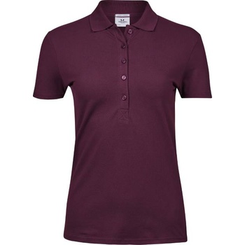 TEE JAYS tj145 / Дамска еластична поло тениска - бордо xxl (18014505405)