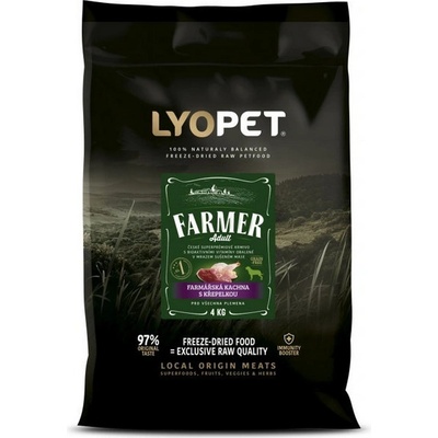 Lyopet Farmer Adult kachna s křepelkou bezobilné 12 kg