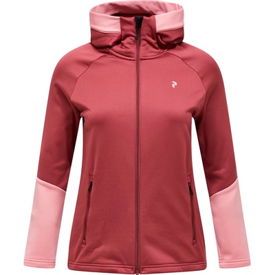 Peak Performance Дамско поларено яке Peak Performance Women's Rider Essentials Zip Hood Fleece jacket - Wild Rouge (105-6221-0913)