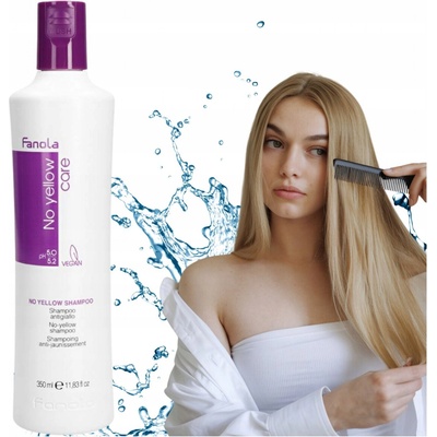 Fanola No Yellow Shampoo šampón pre platinovo blond a šedivé vlasy 350 ml