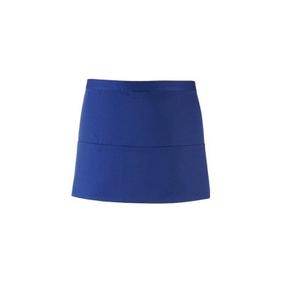 Premier Workwear Pracovní zástěra krátká s kapsami PR155 Royal Pantone 286 60x33cm