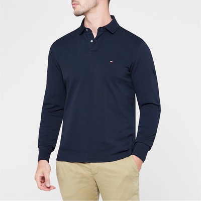 Tommy Hilfiger Блуза с яка Tommy Hilfiger 1985 Long Sleeve Polo Shirt - Desert Sky DW5
