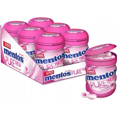 Mentos Pure Fresh Bubble Fresh Картонена кутия 6x60 g
