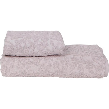 Комплект хавлиени кърпи в светлосиво 2 броя