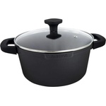 Nerthus 28 см (6, 7 л) индукционна тенджера със стъклен капак Nerthus