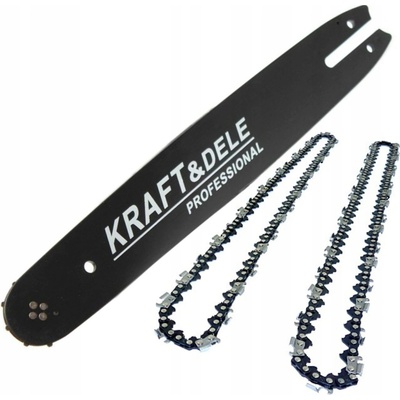 Kraft & Dele Vodicí lišta 14" 35cm + 2 řetězy KD10150
