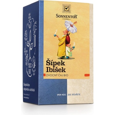 SONNENTOR Rosehip - хибискус, пакетчета чай, био, 18 бр