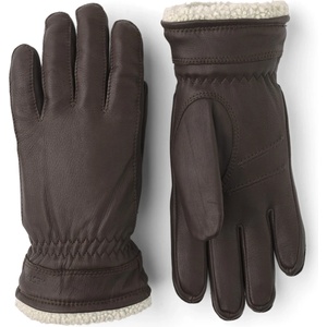 Hestra Ръкавици Hestra Women's Buvika Deerskin Gloves - Dark Brown - размер 6 (EU) (202-6230-0411)