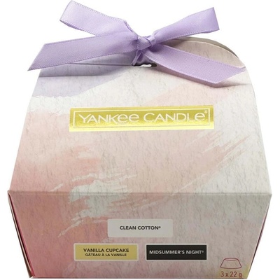 Yankee Candle Art In The Park Vanilla Cupcake vosk do aromalampy 22 g + Clean Cotton 22 g + Midsummer´s Night vosk 22 g