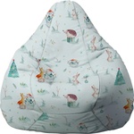 PUFRELAX Пуф, круша, 220л. , Nirvana Hobbit, Winter Wonderland, Водоустойчив, Перящ се калъф, Пълнеж от Полистиролни перли, принт (PUF-G-NH-TEXP-WON) - topmarket