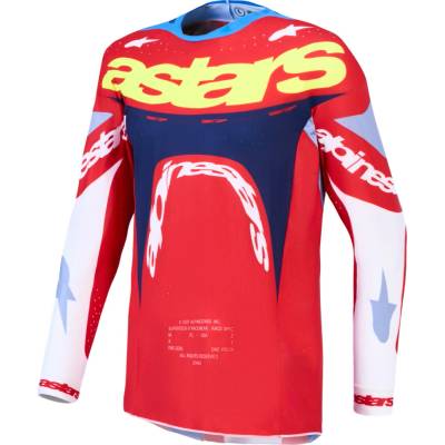 Alpinestars Supertech Dyna červená/biela/modrá/zelená/čierna