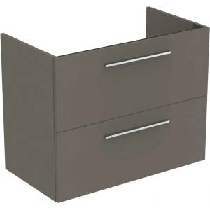 Ideal Standard i. Life A - Шкаф под мивка, 80x44x63 см, 2 чекмеджета, сив матов кварц T5256NG (T5256NG)