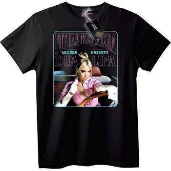 NOONEBRAND Тениска Dua Lipa Future Nostalgia - 2XL, Black
