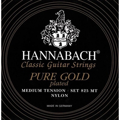Hannabach série 825 Medium tension Speciální pozlacení Sada GEW652637