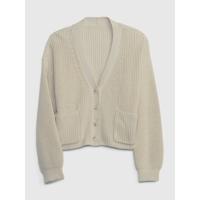GAP Детска жилетка с копчета GAP GAP | Byal | Момичешки | 128-134