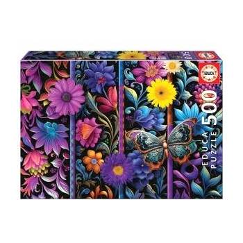 Educa Puzzle 500 Flowers and Butterfly G3