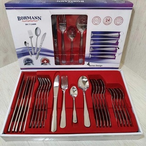 BOHMANN Комплект иноксови прибори за хранене от 24 части Bohmann модел BH 7124MR (99bh7124mr)
