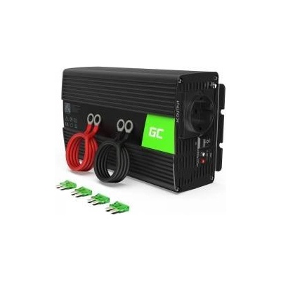 Green Cell Инвертор green cell inv09 12v → 230v, 1000w (2000w пик), Чиста синусоида