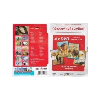 Úžasný svět zvířat 1 - 4 DVD